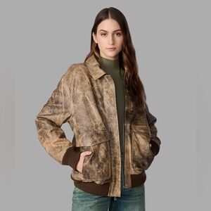 NWT WILSONS LEATHER • Cassidy Bomber Jacket • Size L